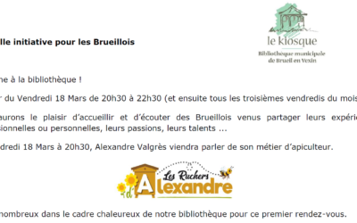 Nouvelle initiative pour les Brueillois – Nocturne à la bibliothèque