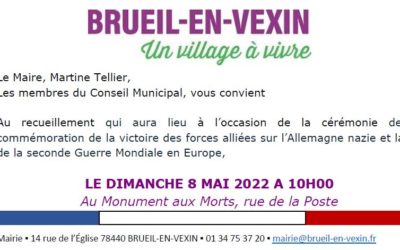 Cérémonie du 08 mai 2022
