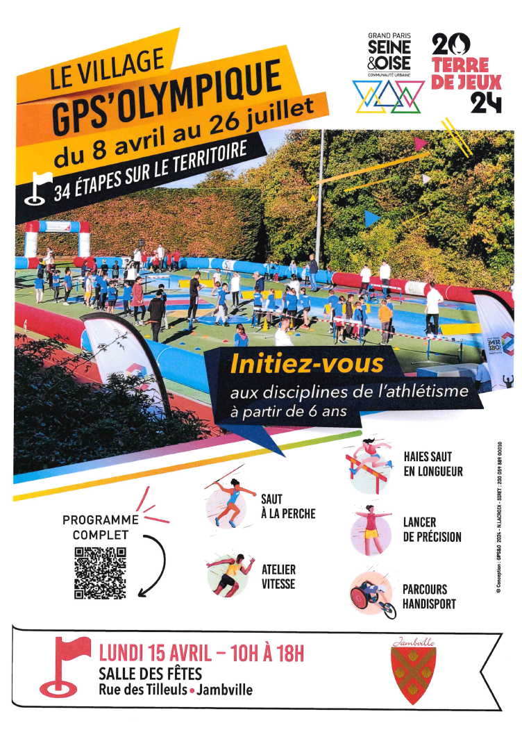 Le Village GPS’Olympique c’est 34 étapes sur le territoire de GPSEO